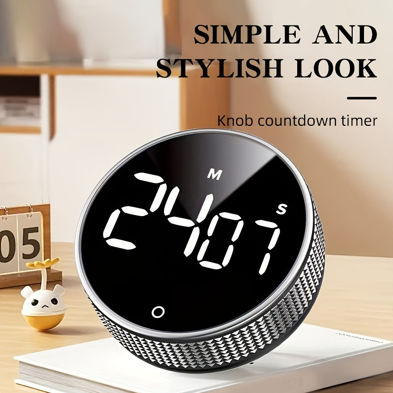 1 dona Magnitli Raqamli Oshxona Taymeri, Katta LED Ko'rsatuvchi bilan, Ovoz Darajasini Sozlash mumkin, PUTON Stol Funktsiyasi. Pishirish, Pishirish, Sinf, Sport va O'rganish uchun Ideal. Yoqimli dizayn, batareya yo'q