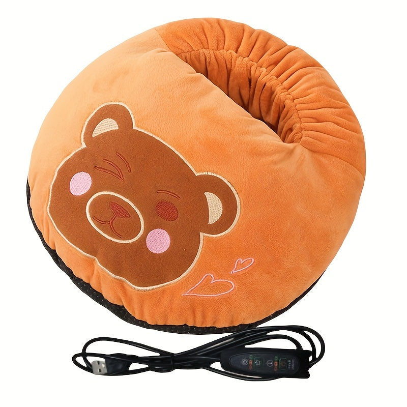 USB Foot Warmer Heater for Shoes Office Electric Shoe Warmer with Timer