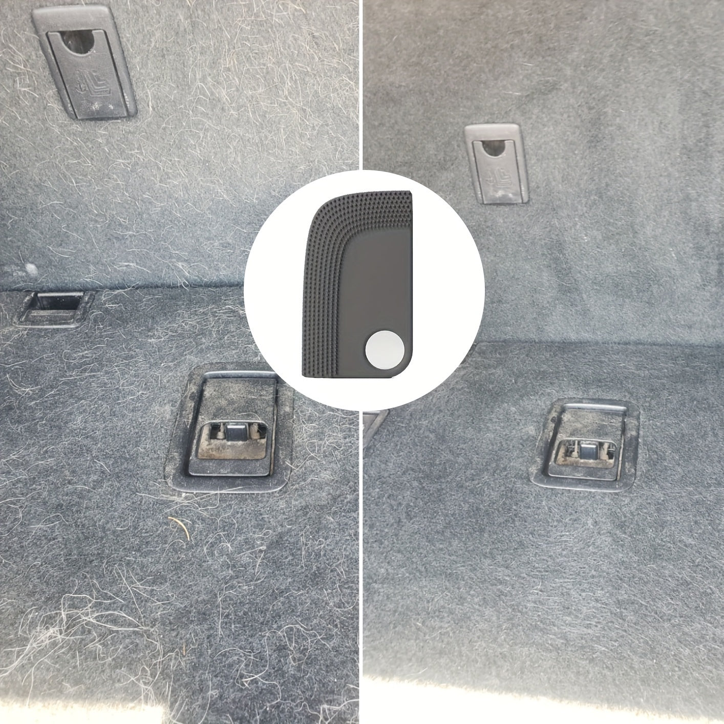 Car Interior Hair Cleaning Tool White Material Flowers 1 or 2 Pack