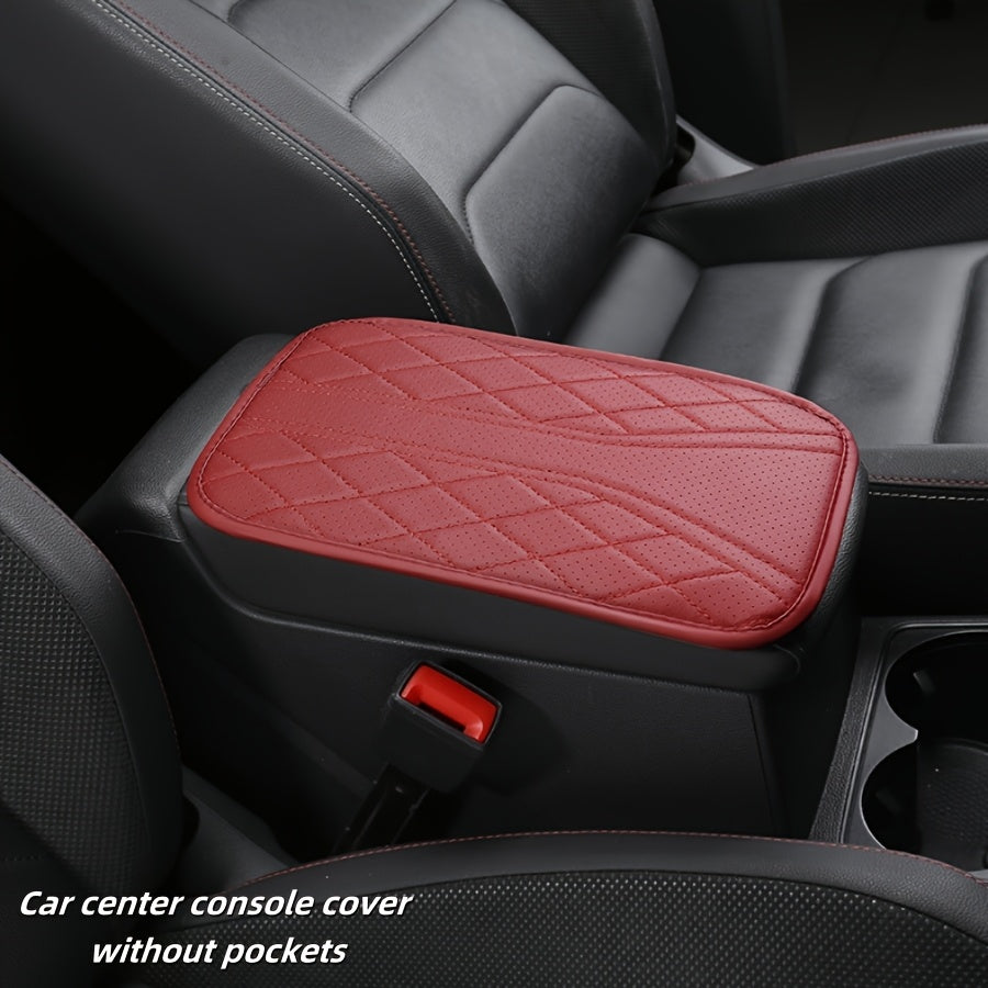 Universal Car Armrest Pad Heightening Scratch-Proof Storage Pocket