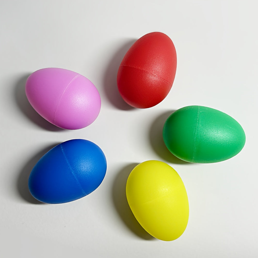 Set of 2 Vibrant Percussion Instruments for Kids Colorful PET Plastic Sand Balls for Music Education