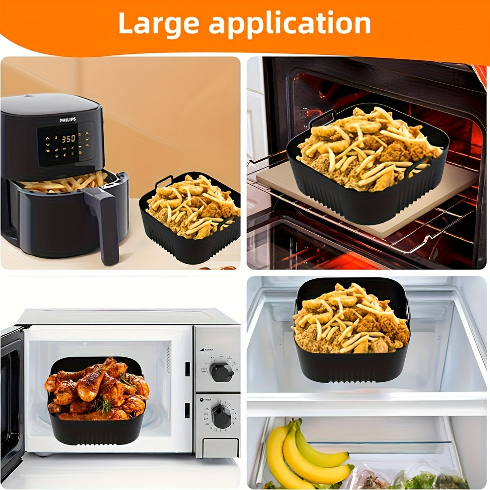 17cm Non-Stick Silicone Baking Tray for Air Fryer Roasting and Baking