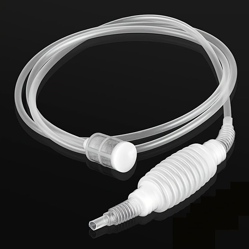 201.17 sm Siphon nasos to'plami uyda pivo tayyorlash uchun: oziq-ovqat darajasidagi plastik siphon quvurlari, shlang va pivo, vino, mead, sidr uchun shaffof oq filtr to'plami.