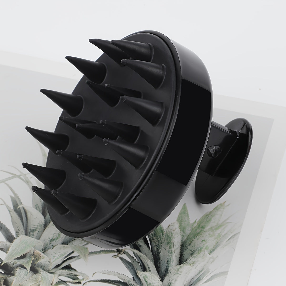 Cepillo de silicona para lavar el cabello con peine de masaje de plástico para cuidado del cabello y peluquería