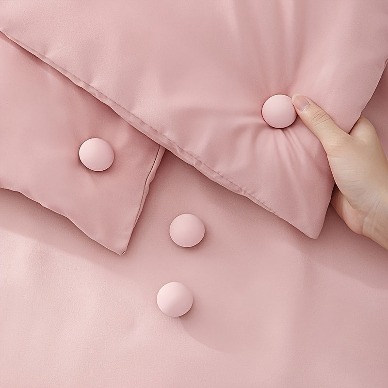 Pink Non-Slip Bed Sheet Clips Reusable Detachable Fasteners for Secure Sleep