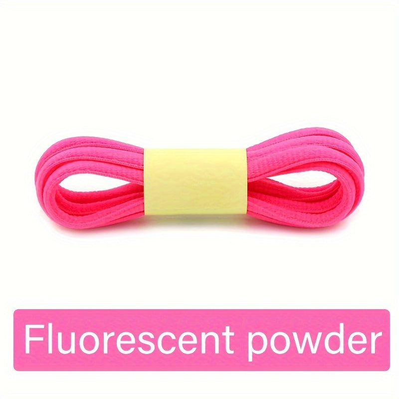 Unisex Polyester Canvas Shoe Laces for Casual and Sports Shoes, Rainbow