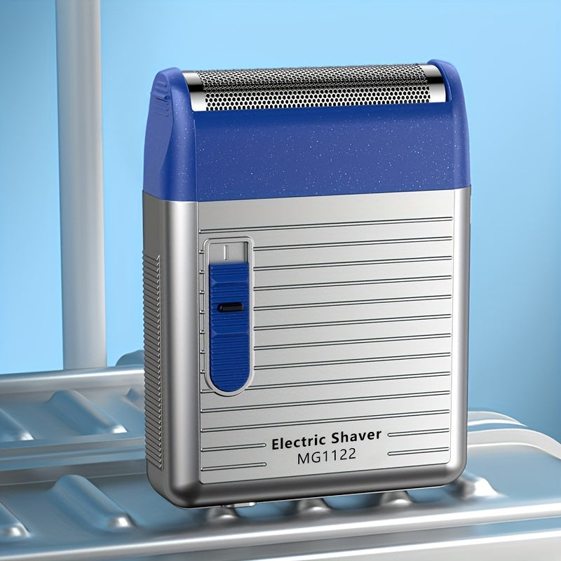 Men's Rechargeable Electric Shaver for Travel and Car Use Stainless Steel Foil Razor