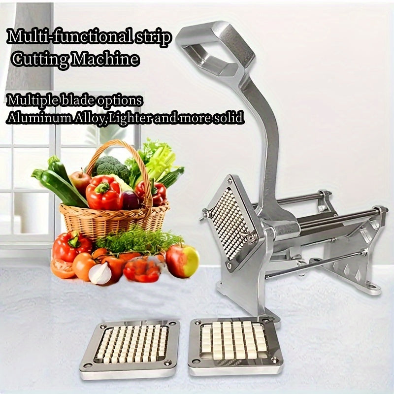 Metal Fruit and Vegetable Cutter, French Fry Slicer, Food Chopper