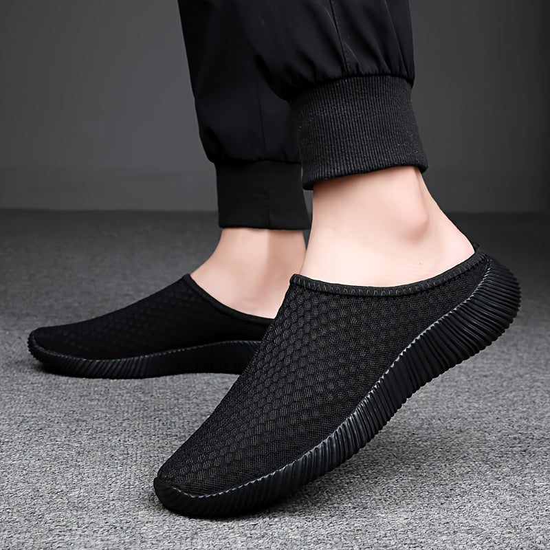 Men's Woven Slip-On Slippers for Summer Outdoor Casual Walking