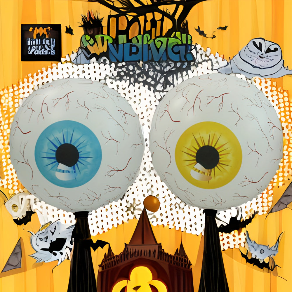 Inflatable Halloween Eyeball Decoration Large PVC Spooky Yard Garden Party