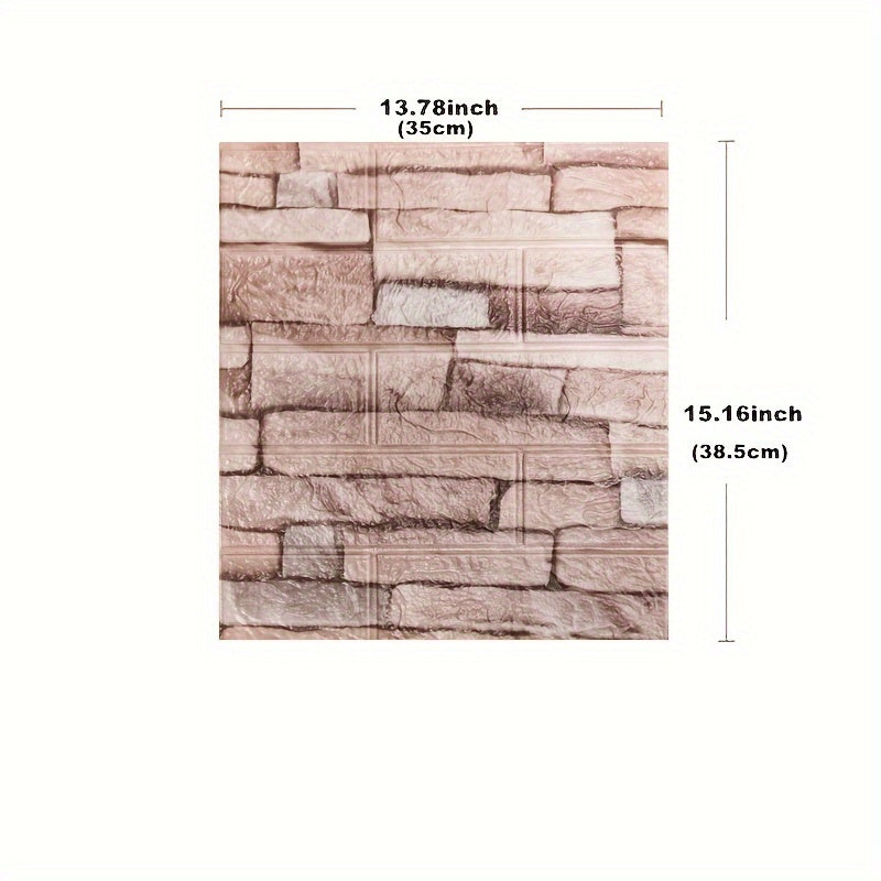 3D Wall Tile Stickers Self-Adhesive Waterproof Brick Pattern for Kitchen Bathroom Living Room Corridor 20/50/100 pcs