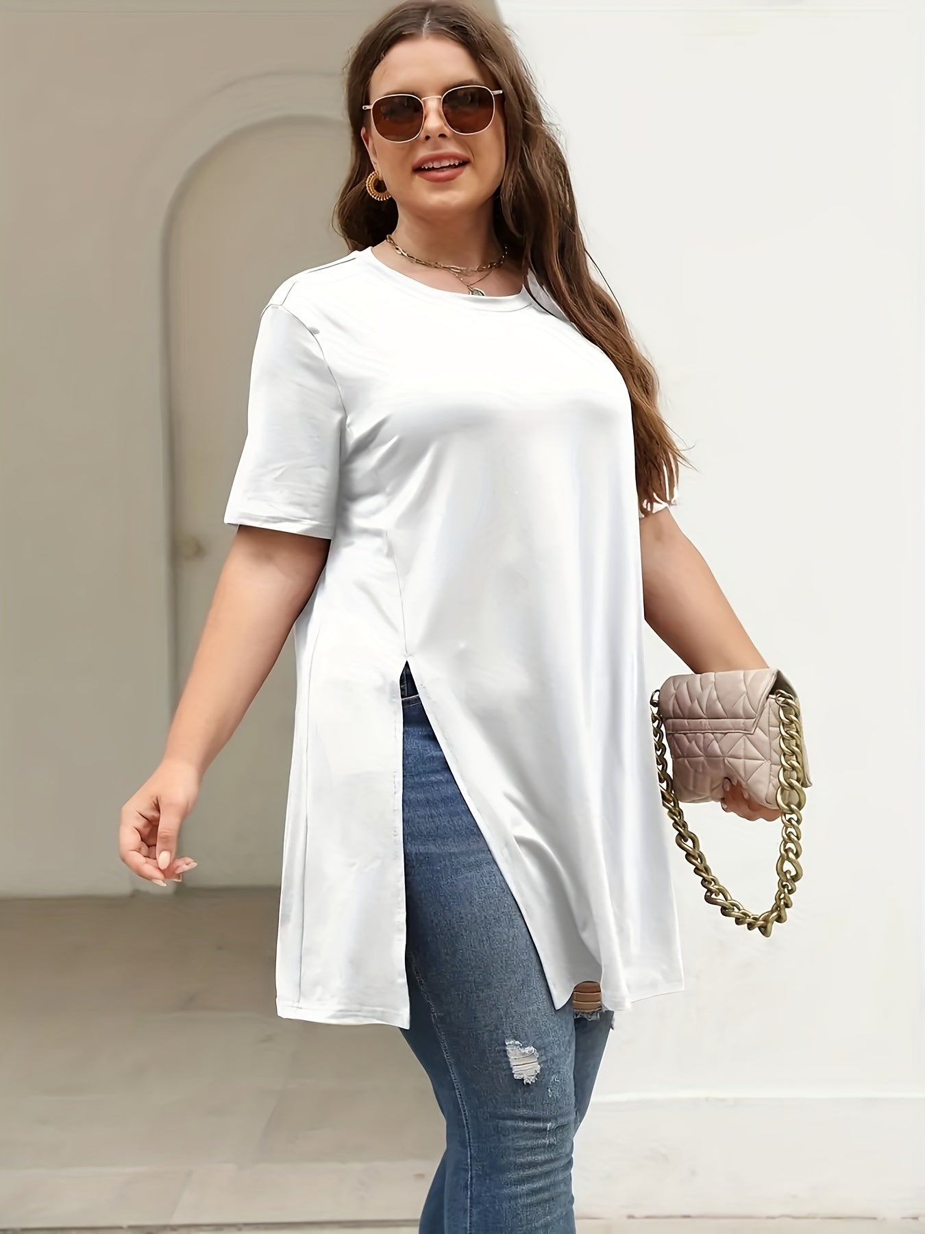 Women's Plus Size T-Shirts Casual Comfortable Plus Size Tops