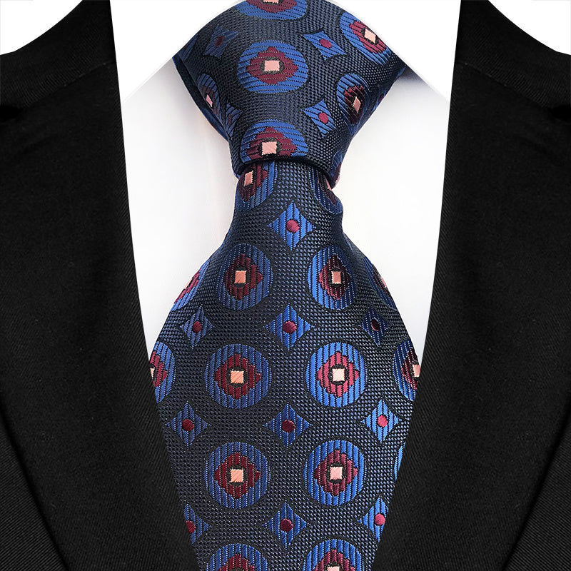 Men's Paisley Waist Flower Tie for Formal Business and Casual Wear