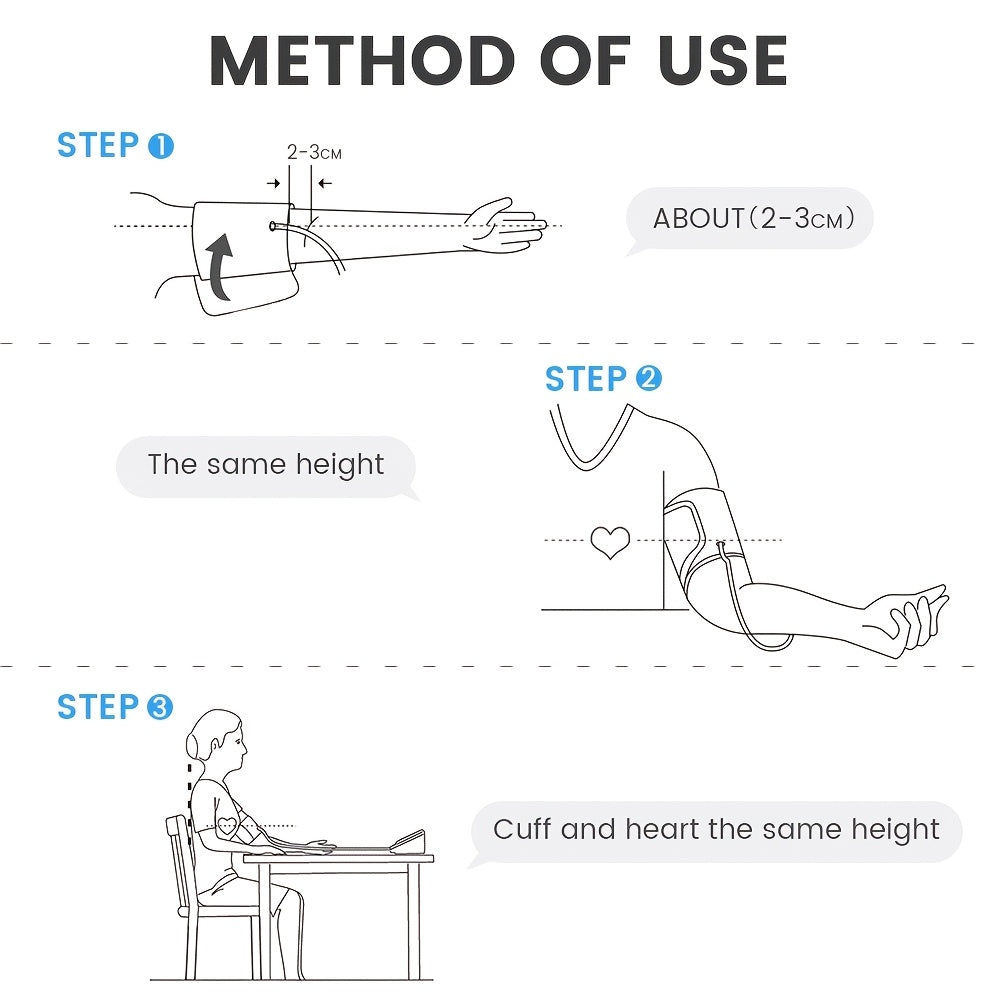 Yongrow yuqori qo'l qon bosimini o'lchovchi monitor, LCD ekran, portativ dizayn, oq rang va sozlanadigan manjet uzunligi. Kattalar uchun mos.