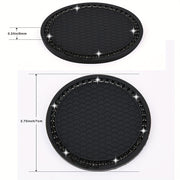 4 dona Silikon Kristal Rhinestone Avtomobil Qoplamalari Universal Transport Aksesuarlar