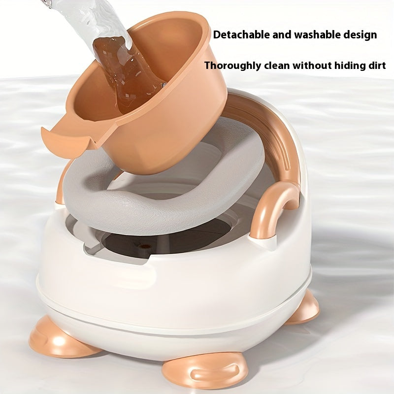 Kids Potty Training Seat Shiny Gold Plastic for Boys and Girls