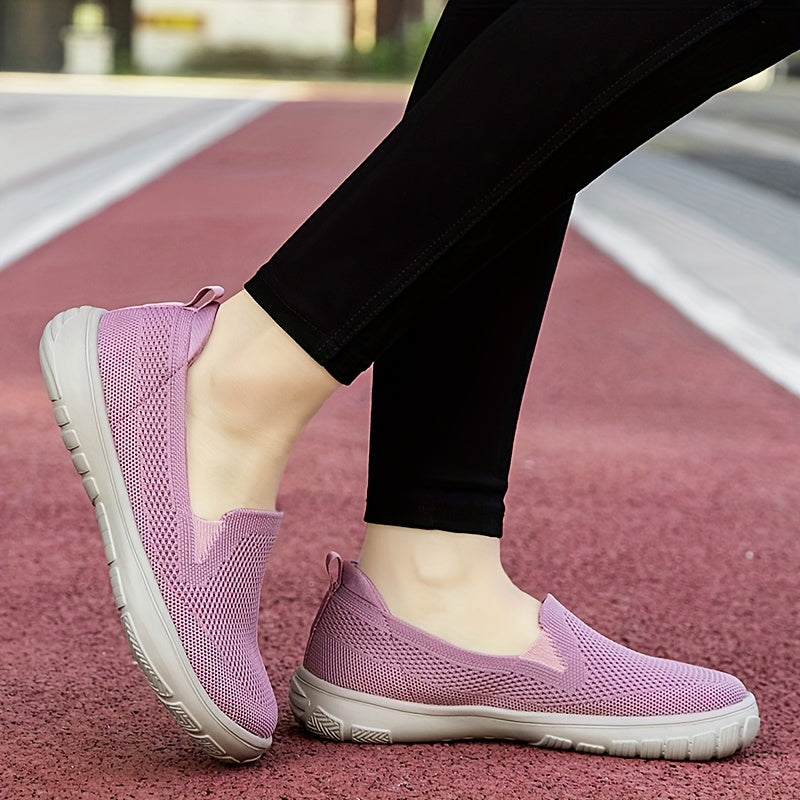 Women's Slip-On Sneakers Casual Walking Shoes Laceless Soft Sole