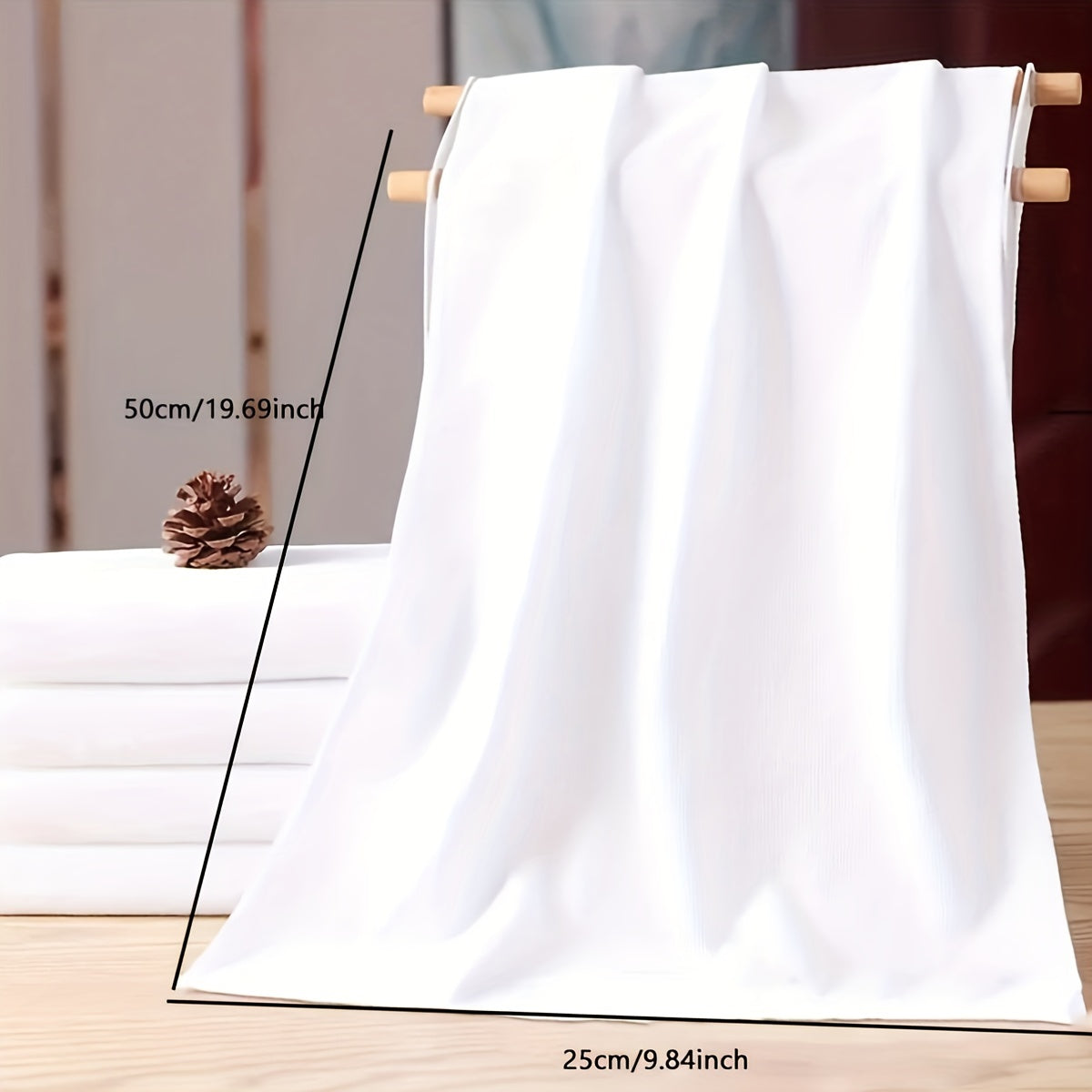 5 штук легких полотенец с современным дизайном, однотонных и с космической тематикой. Прямоугольные и весят 50 г на квадратный метр, идеально подходят для отелей и путешествий.