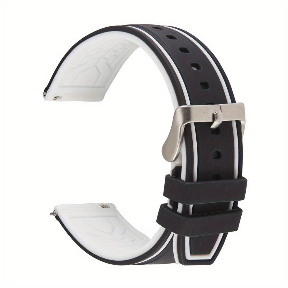 Quick Release Soft Silicone Watch Band 20mm 22mm 24mm Replacement Strap