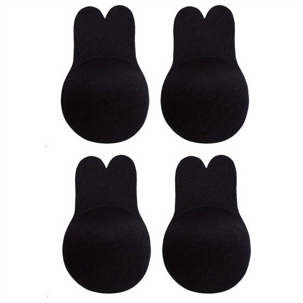 2 Pairs Invisible Self-Adhesive Push-Up Nipple Covers for Women