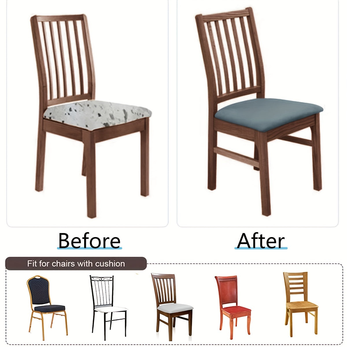 Чехол для стула с матовой однотонной окраской, мягкий и эластичный, пылезащитный и грязеотталкивающий. Подходит для кресел в гостиной.