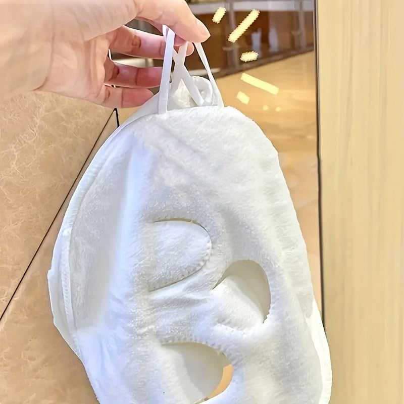 Unisex Hot Compress Towel Face Mask for Skin Care and Steam Therapy
