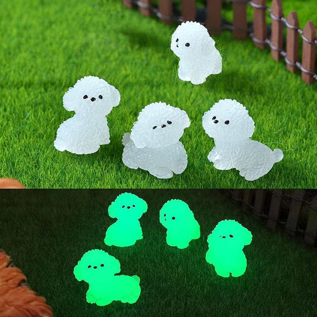 Kids Shoe Accessory Set with Glow-In-The-Dark Puppy Designs and Removable ABS Components