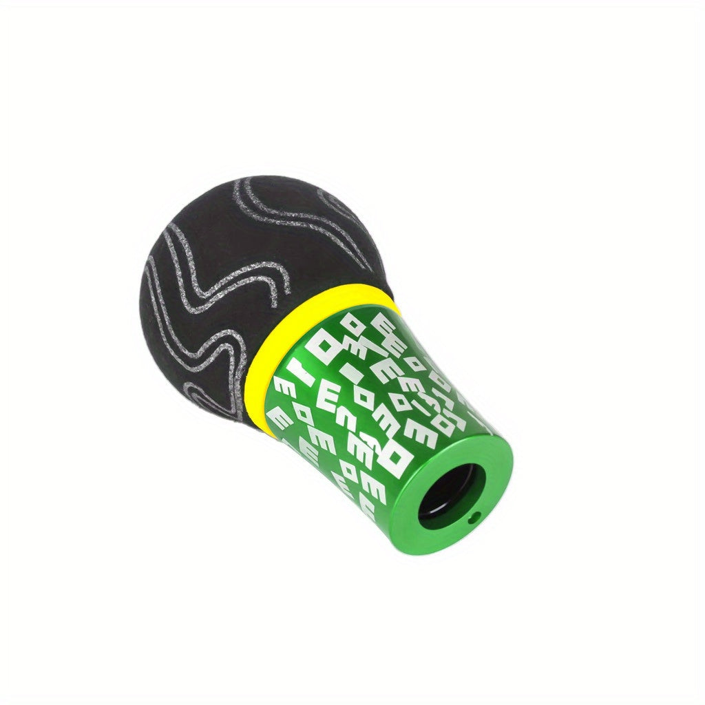 Car Aluminum Manual Gear Shift Knob Graffiti Style Universal Refit Tool