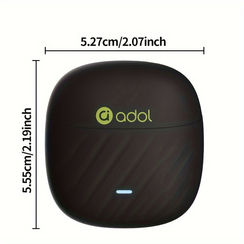 Auriculares inalámbricos con control táctil, aislamiento de sonido, micrófono integrado, batería de larga duración, carga USB-C para llamadas y juegos