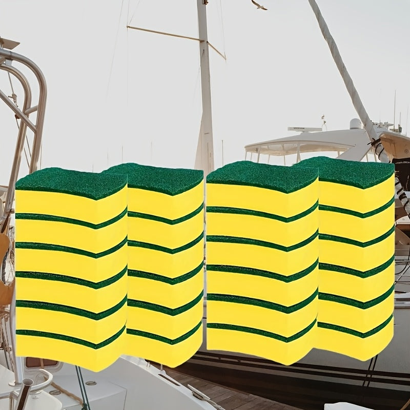 12 or 24 Pack Kitchen Cleaning Sponges with Melamine Scrubbers and Non-Scratch Cloths