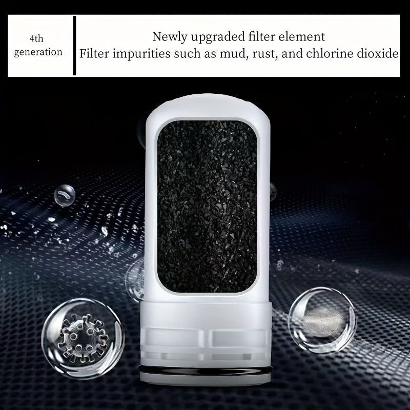 304 zanglamas po'latdan yasalgan kran suv filtri, ko'p yo'nalishli dush boshli - xlor, miya va og'ir metallarni kamaytirish uchun keramik kompozit kartuşli kran tozalagich, elektr energiyasi talab qilinmaydi.