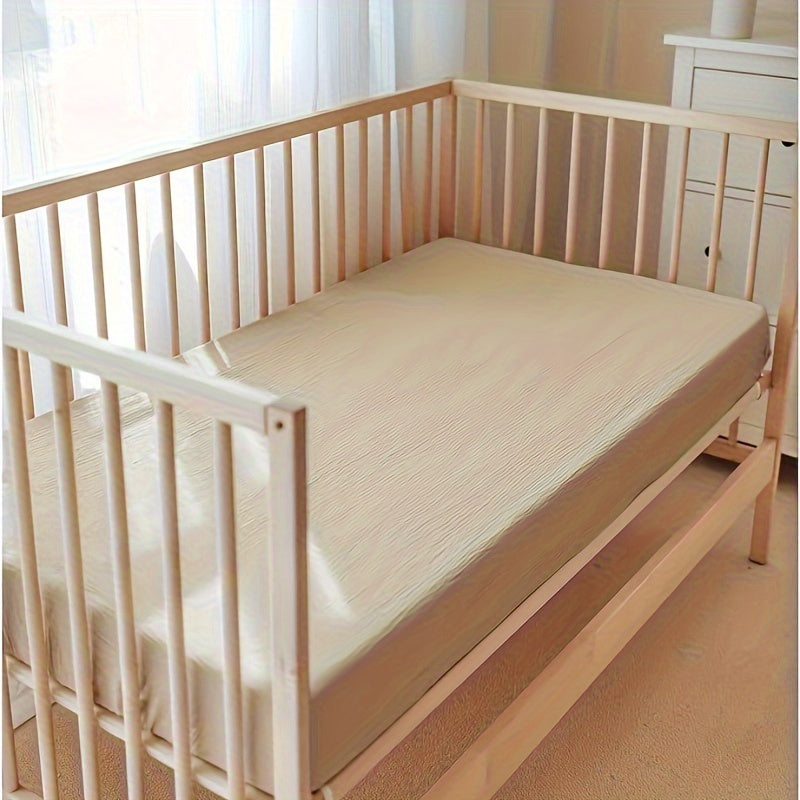 Muslin Fitted Crib Sheet 100% Cotton Breathable Softness for Standard Mattress
