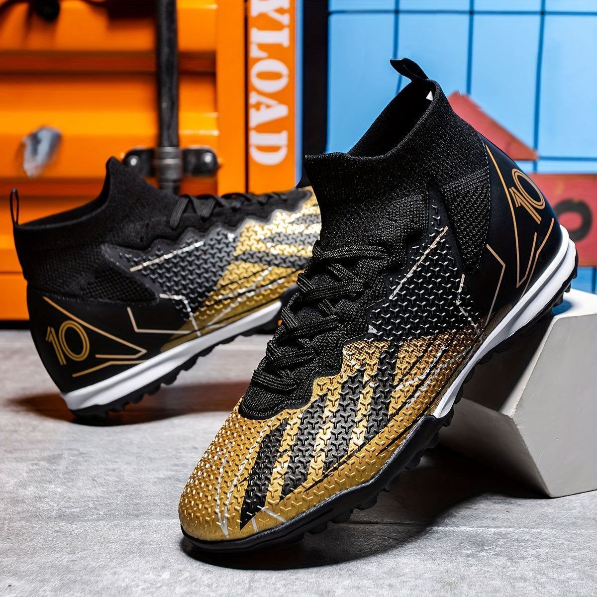 Высокие профессиональные футбольные бутсы из искусственной травы, дышащие, комфортные, противоскользящие, всесезонные