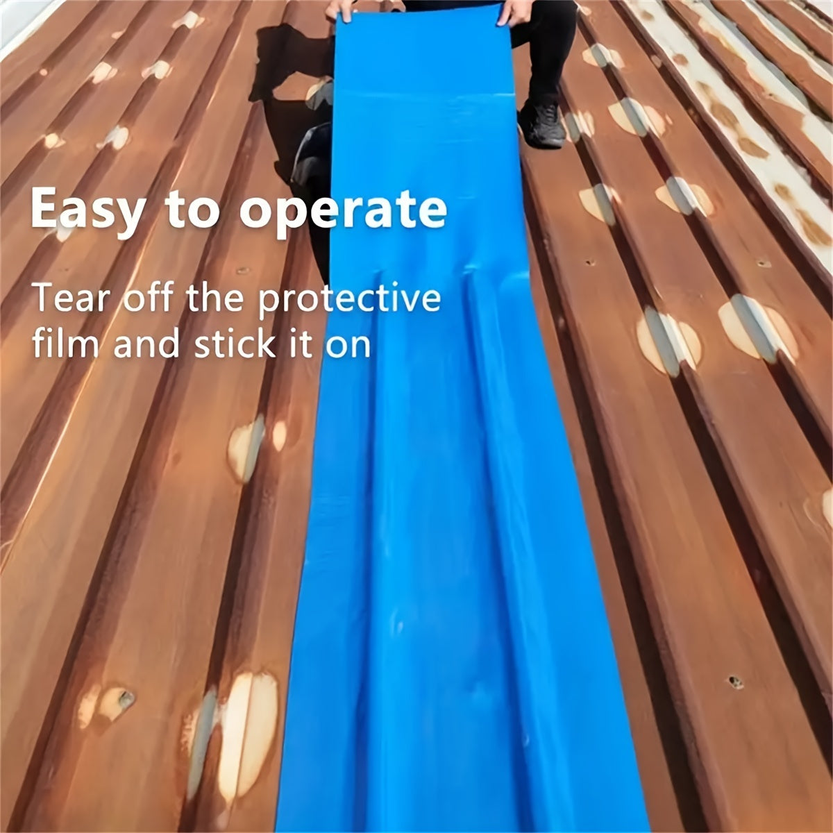 Industrial Waterproof Roof Tape PE Material for Metal Surfaces Rust Leak Prevention 49.78x497.84 cm