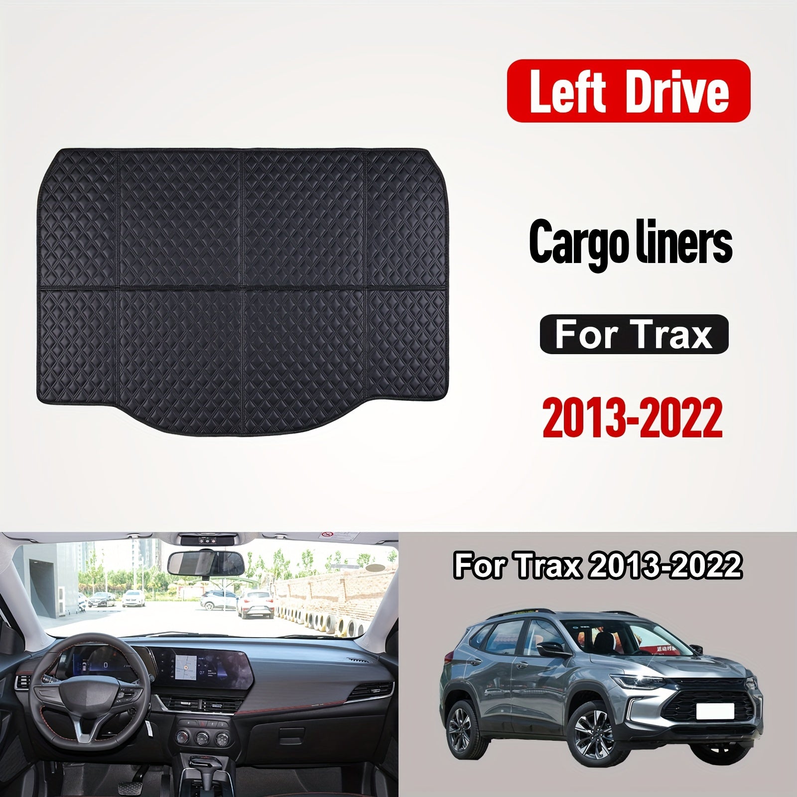 Car Foot Mat Set All-Weather Cargo Luggage Trunk Pad for SUV