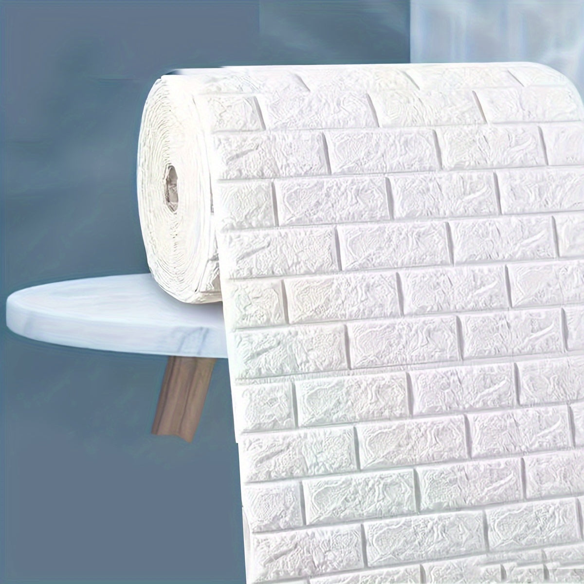 5.0m x 70cm Self-Adhesive Waterproof Brick Wallpaper Matte Finish for Kitchen Living Bathroom Decor