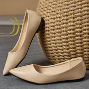 Women's Flat Shoes Casual Slip-On Loafers White Comfortable Flats