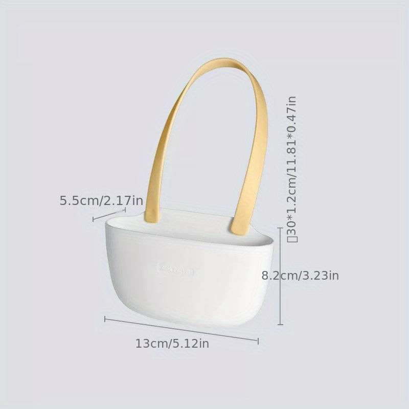 Juego de organizadores de almacenamiento para fregadero con estante con drenaje, cesta colgante y estante para jabón