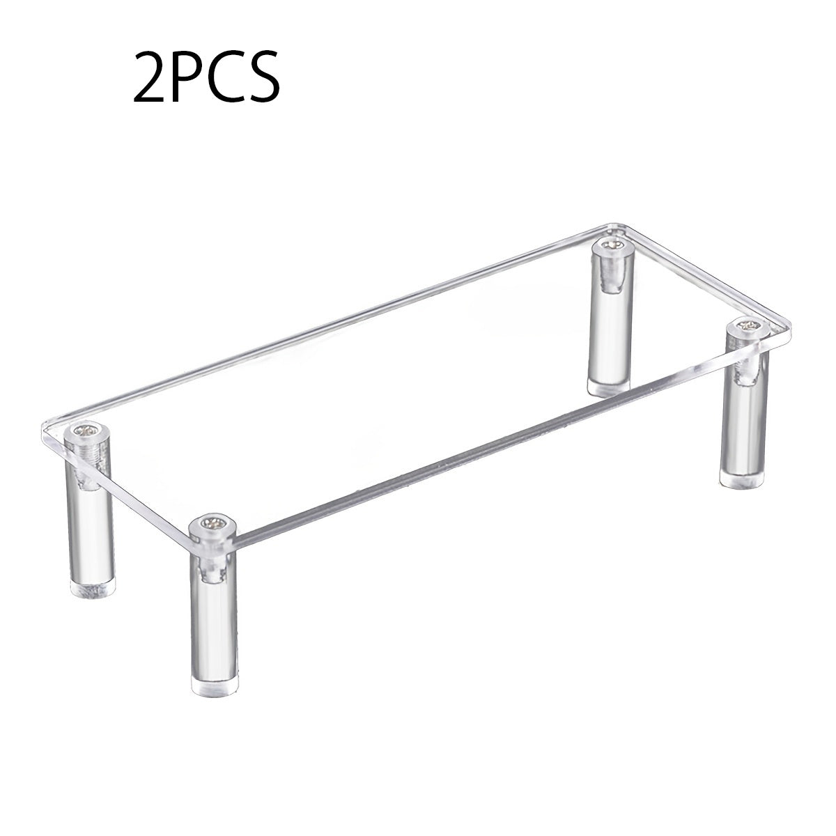 Clear Acrylic 4-Tier Storage Organizer Shelf for Kitchen, Office, and Crafts