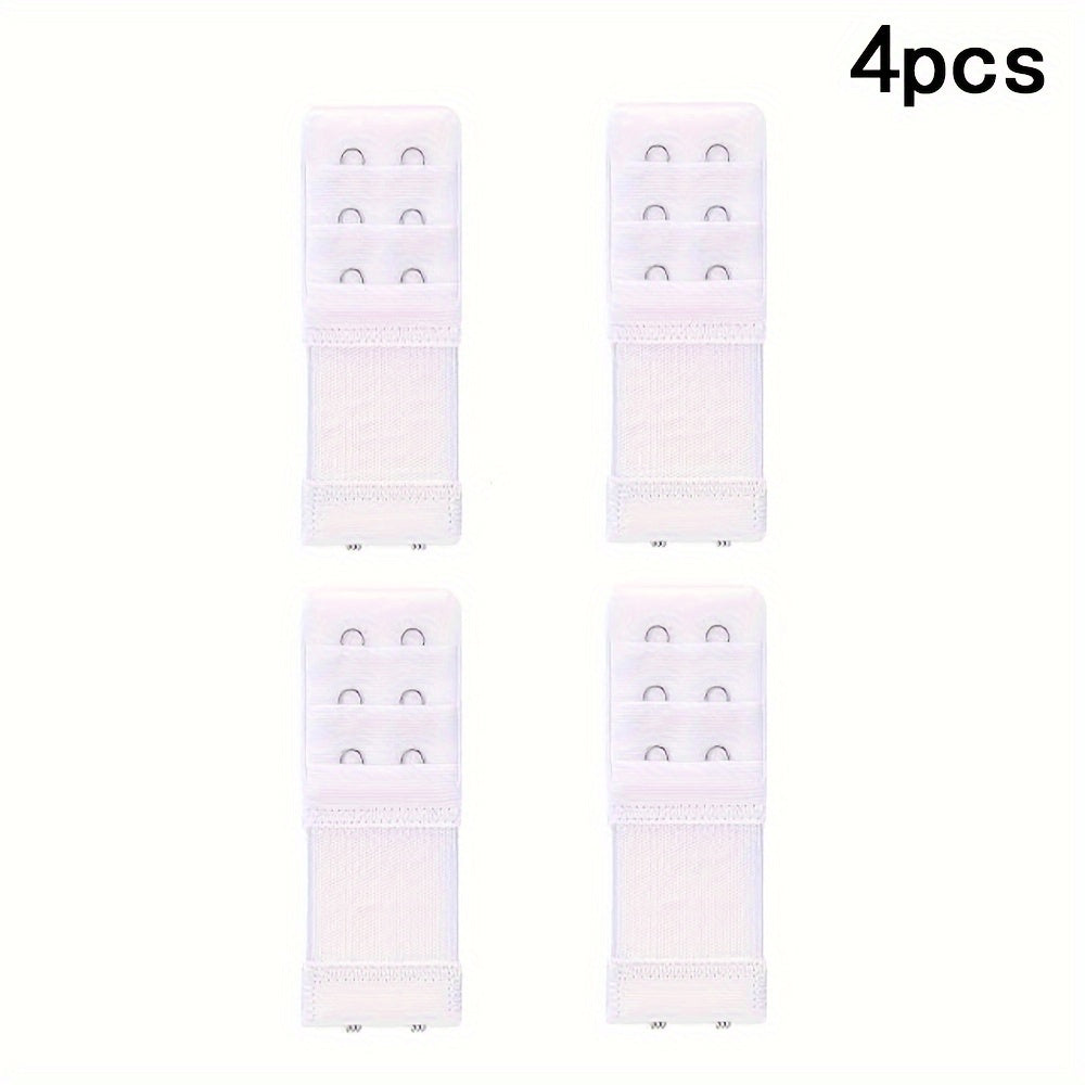 4 Pcs Bra Strap Extenders with 3 Hooks Adjustable Comfort for Women's Lingerie