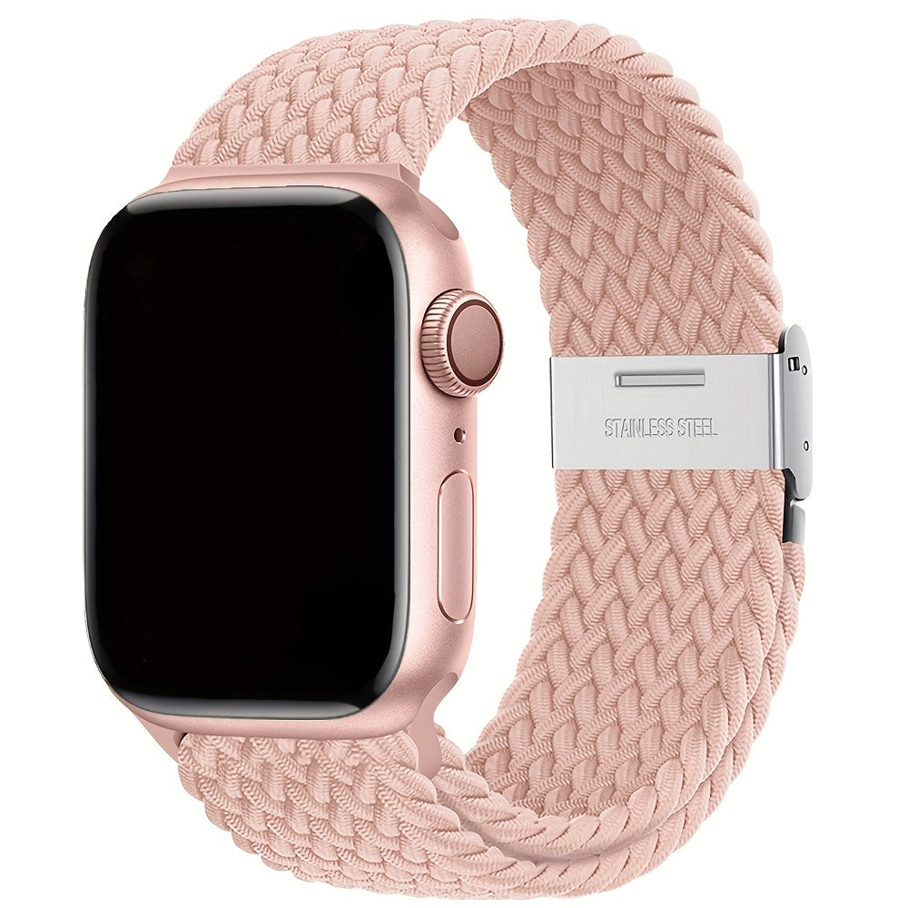 Moslashuvchan Naylon bilan to‘qilgan Solo Loop soat bandi, Apple Watch Series 1-9 Ultra 2 42mm 44mm 45mm 49mm uchun suv o'tkazmaydigan