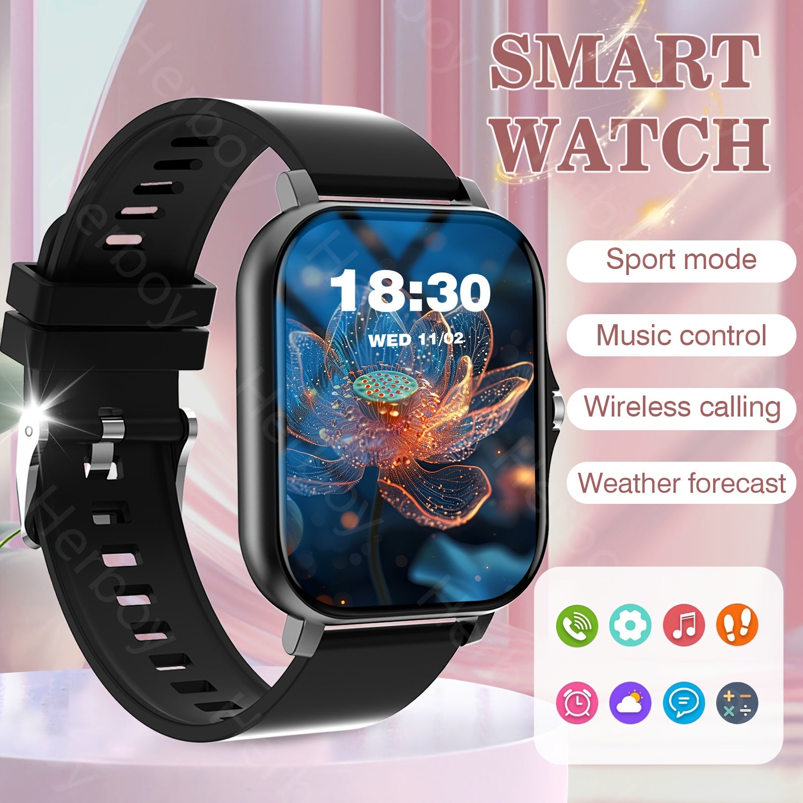2025 Smart Watch Wireless Calling Sports Modes Call Alerts SMS Notifications Compatible with iPhone Android