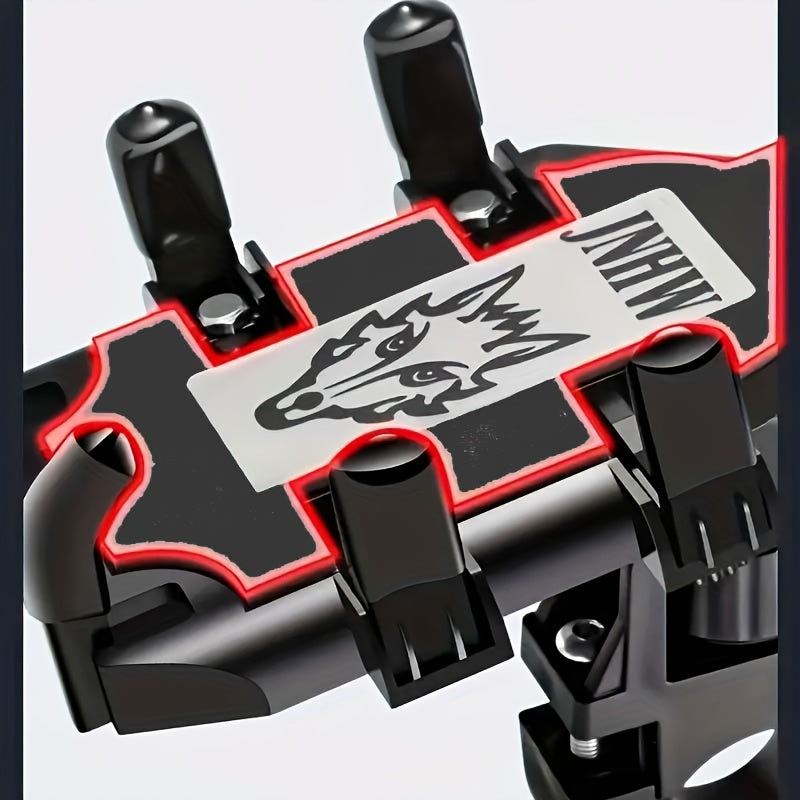 Motorcycle Phone Holder Shockproof Rotatable Bracket for Smartphones Black