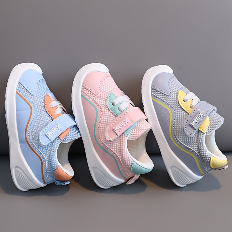 Bola va kichkina bolalar uchun nafas oladigan, sirpanmaydigan, yumshoq taglikli mesh sport poyabzali, Bolalar uchun bahor va kuz