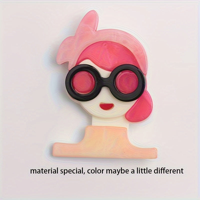 Acrylic Brooches for Women Cute Elegant Punk Fashion Accessories