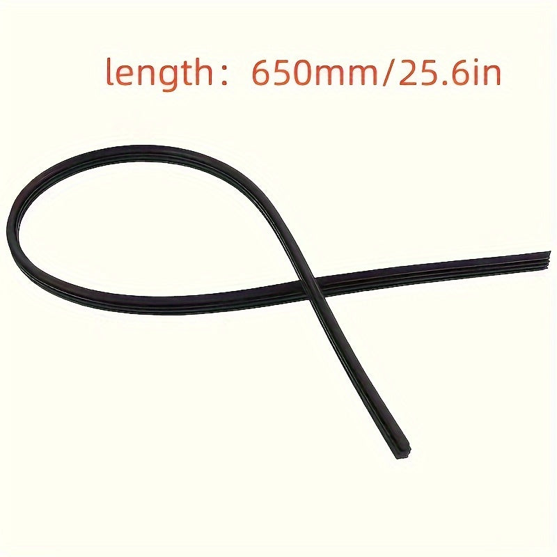 Universal Car Rain Wiper Rubber Strip Silicone 10.6mm Thick Suitable for Various Vehicles