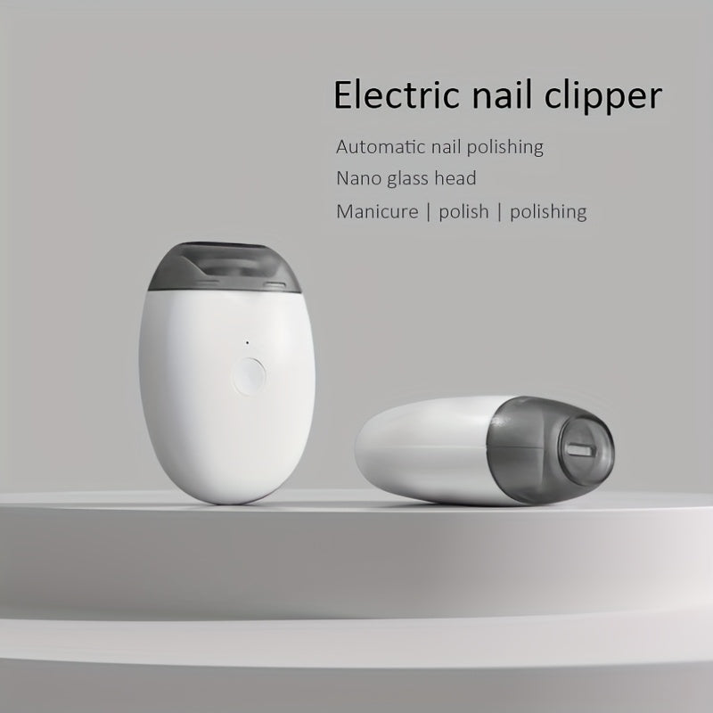 Electric Nail Clippers and Grinder with USB Charging LED Night Light Adjustable Speeds Low Noise Ergonomic for All Ages