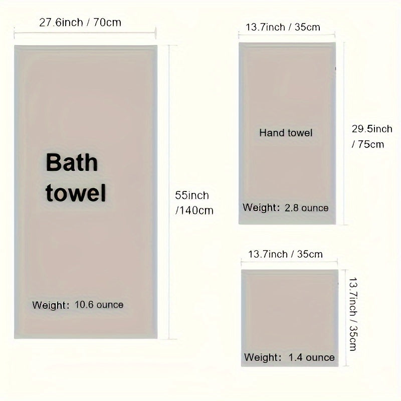 8-Piece Microfiber Towel Set Absorbent Soft Gym Shower Sports Yoga Towels