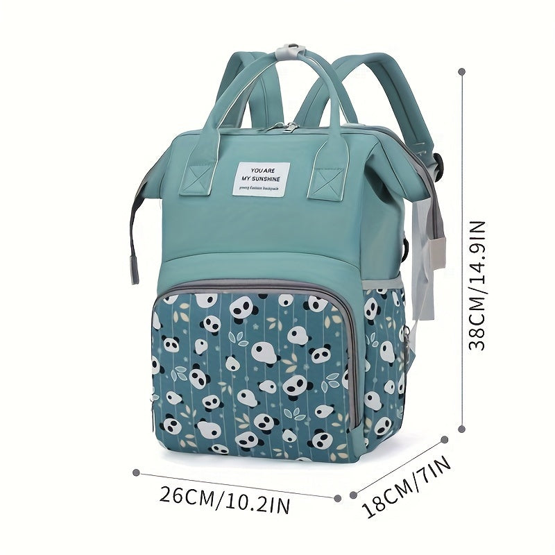 Stylish Mother Backpack for Young Mothers with Carriage Hook and Foreign Style Design