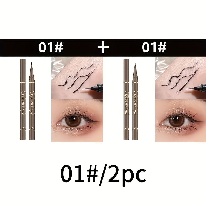 Women's Waterproof Liquid Eyeliner Pen Long-lasting Black Thin Tip